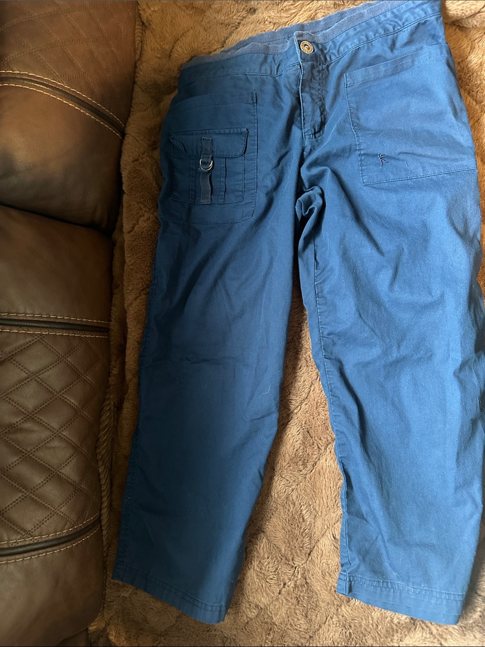 Danskin Now women’s  Cargo Pants in Blue